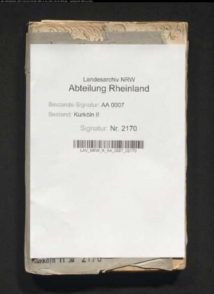 Verhandlungen einer kurkölnisch-jülich-bergischen Kommission über die Grenzziehung zwischen Langel und Rheinkassel einerseits sowie Fühlingen andererseits
