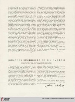 2: Johannes Buchholtz om sin nye Bog