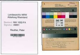 Entnazifizierung Peter Reuther, geb. 18.02.1905 (Kaufmann)
