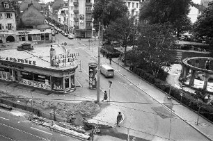 Beginn der Bauarbeiten für den Umbau der Karlstraße zwischen Kriegsstraße und Amalienstraße