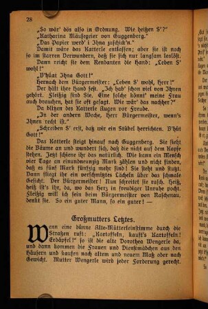 28-35, 5. Großmutters Letztes