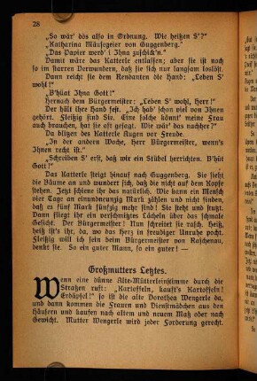 28-35, 5. Großmutters Letztes