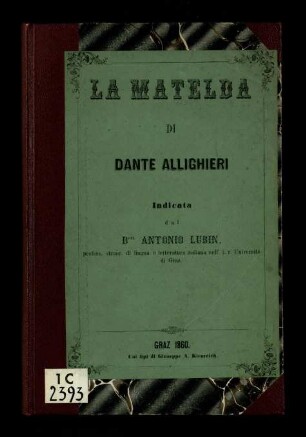 La Matelda di Dante Allighieri