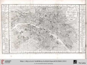 Plan pour la Description de Paris et de ses Édifices