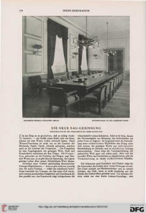 36: Die neue Bau-Gesinnung : Lebenskultur ist die Voraussetzung einer Baukultur