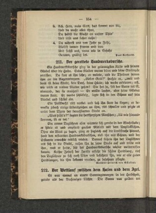 212. Der Wettlauf zwischen dem Hasen und dem Igel.