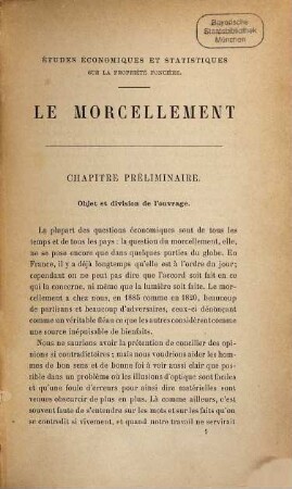 Le morcellement