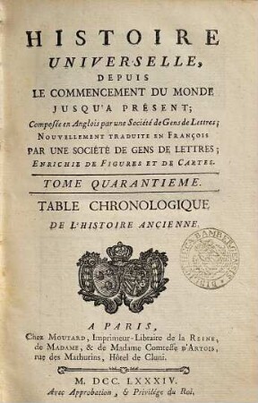 Histoire Universelle, Depuis Le Commencement Du Monde Jusqu'A Présent : Composée en Anglois par une Société de Gens de Lettres ; Nouvellement Traduite En François Par Une Société De Gens De Lettres, 40