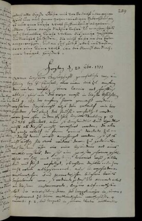 Freytag d 23 Febr. 1731