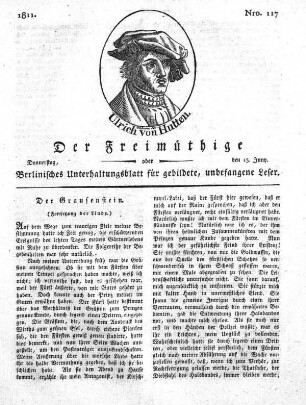 Nro. 117, Donnerstag, den 13. Juny 1811