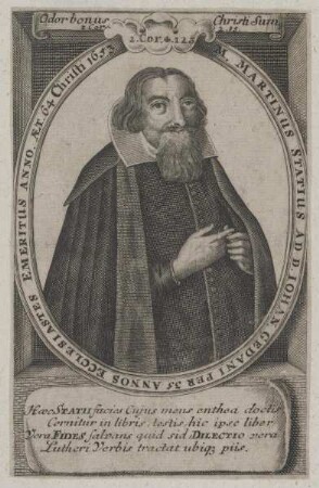 Bildnis des Martinus Statius