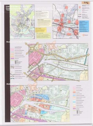 Städteräumliche Neuordnung und behutsame Verflechtung im Mündungsarm von Spree und Havel, Berlin-Spandau Schinkelwettbewerb 2001: Strukturpläne, Lagepläne 1:5000