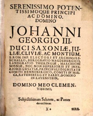 Clavis Apocalyptica, et Ezechielica, illa ad ... intelligendam Apocalypsin e Manuscripto Matth. Hofmanni ... haec ad Ezechielis templum