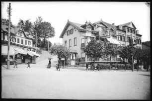 Bad Elster. Ritterstraße. Häuser und Verkaufsläden