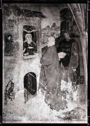 Margarethenkapelle; Wandbild, Besuch Anna bei Maria