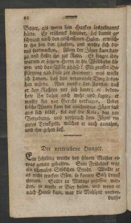 Der vertriebene Hunger