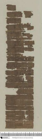 Demotischer Papyrus mit einer Abrechnung über Priestereinkünfte