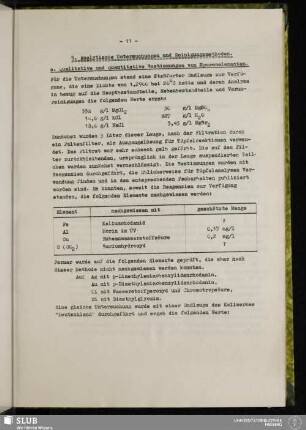 B. Analytische Untersuchungen und Reinigungsmethoden