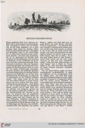 33: Menzels Radierungen