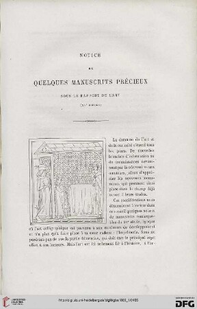 20: Notice de quelques manuscrits précieux sous le rapport de l'art, [1]