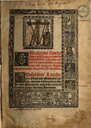 Catalogus sanctorum e[t] gestor[um] eor[um] : ex diuersis voluminibus collectus