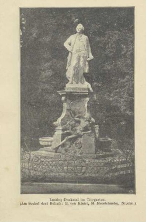 Lessing-Denkmal im Tiergarten