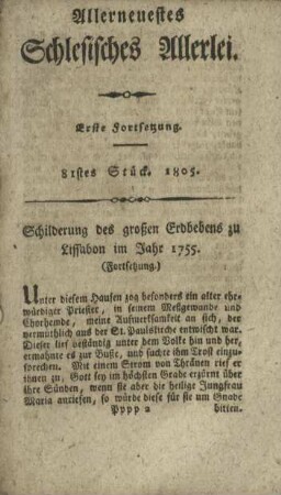 81stes Stück. 1805.