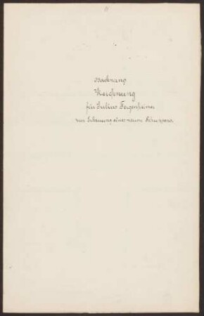 Feigenheimer, Julius, Lederfabrikant Bau eines Trockenschuppens