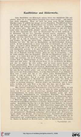Literarische Ratgeber des Kunstwarts für 1902, [11]: Kunstblätter und Bildwerke