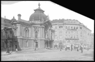 Budapest. Lustspieltheater (1896) : Budapest. Lustspieltheater (1896; Ferdinand Fellner der Jüngere, Hermann Helmer) in der Leopoldstadt