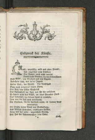 Endzweck der Künste.