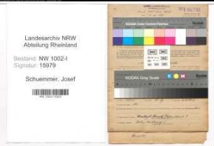 Entnazifizierung Josef Schuemmer, geb. 21.03.1903 (Kaufm.Angestellter)