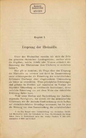 Die Rheinzölle im Mittelalter