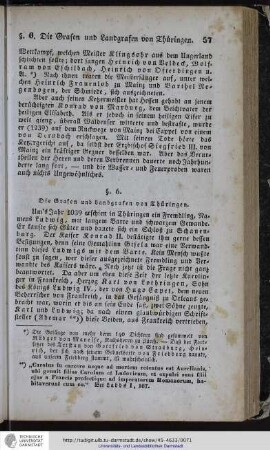 §6. Grafen und Landgrafen von Thüringen.