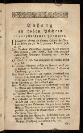 O1r-O6v, Anhang an rohen Büchern in verschiedenen Formaten