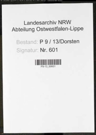 Sterberegister Standesamt Dorsten