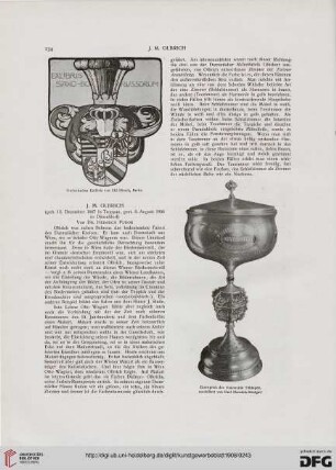 J. M. Olbrich: (geb. 12. Dezember 1867 in Troppau, gest. 8. August 1908 in Düsseldorf)
