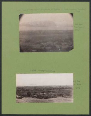 Hacienda San Pedro u. Pachacámac Inseln [und Panorama vom Thal von Lurín] : Fotoliste Max Uhle Nr. 346 und 337