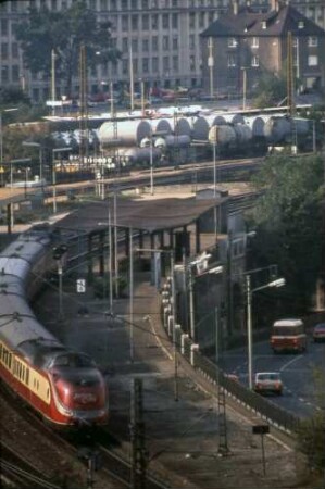 Stuttgart Feuerbach Ferngleis Dieseltriebwagen 601 009 IC