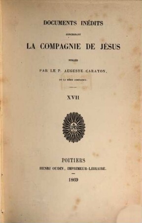 Documents inédits concernant la Compagnie de Jésus, 17. Le Père Ricci et la suppression de la Compagnie de Jésus en 1773 : document Q