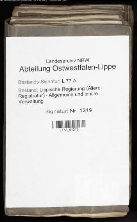 Die monatlichen Zeitungsberichte (Polizeiberichte) aus Lippstadt, Bd. 1