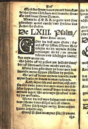 De LXIII. Psalm / Deus Deus meus.