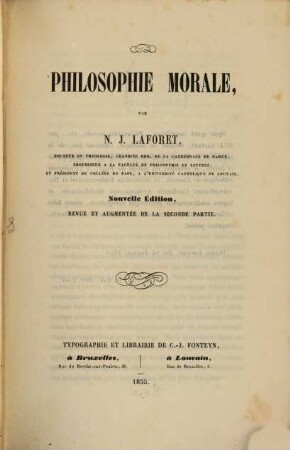 Philosophie morale