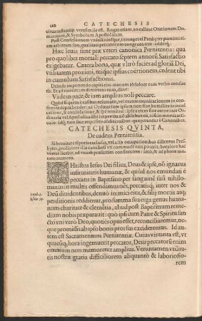 Catechesis Quinta, De eadem Poenitentia.