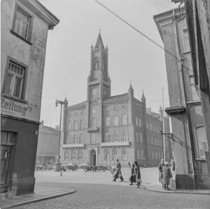 Das Rathaus in Kamenz : Kamenz/Kamjenc. Rathaus, Marktplatz