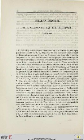 Bulletin mensuel