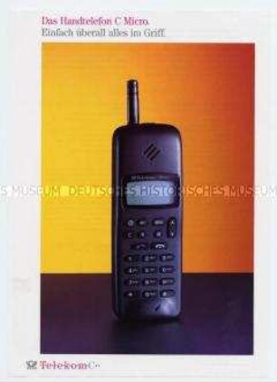 Werbeblatt der Telekom für das Handtelefon "C Micro"