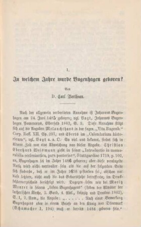 313-321 In welchem Jahre wurde Bugenhagen geboren?