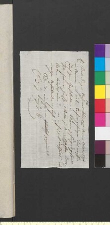 Brief von Bernard, Peter an Goethe, Johann Wolfgang von