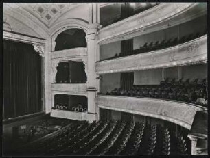Großherzogliches Hoftheater, Schwerin: Ansicht Bühne und Zuschauerraum